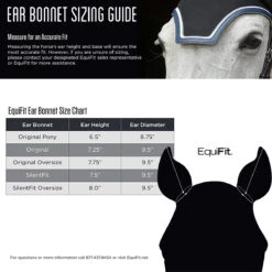 EquiFit Ear Bonnet -Equine Elegance 02016 EquiFit Ear.Bonnet Sizing