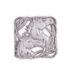 Arthur Court Equestrian Trivet - Horse With Wheat