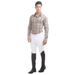 TuffRiderMen's Patrol Knee Patch Breeches 14 TuffRiderMen's Patrol Knee Patch Breeches -Equine Elegance 10029 240 01 wht full.bod