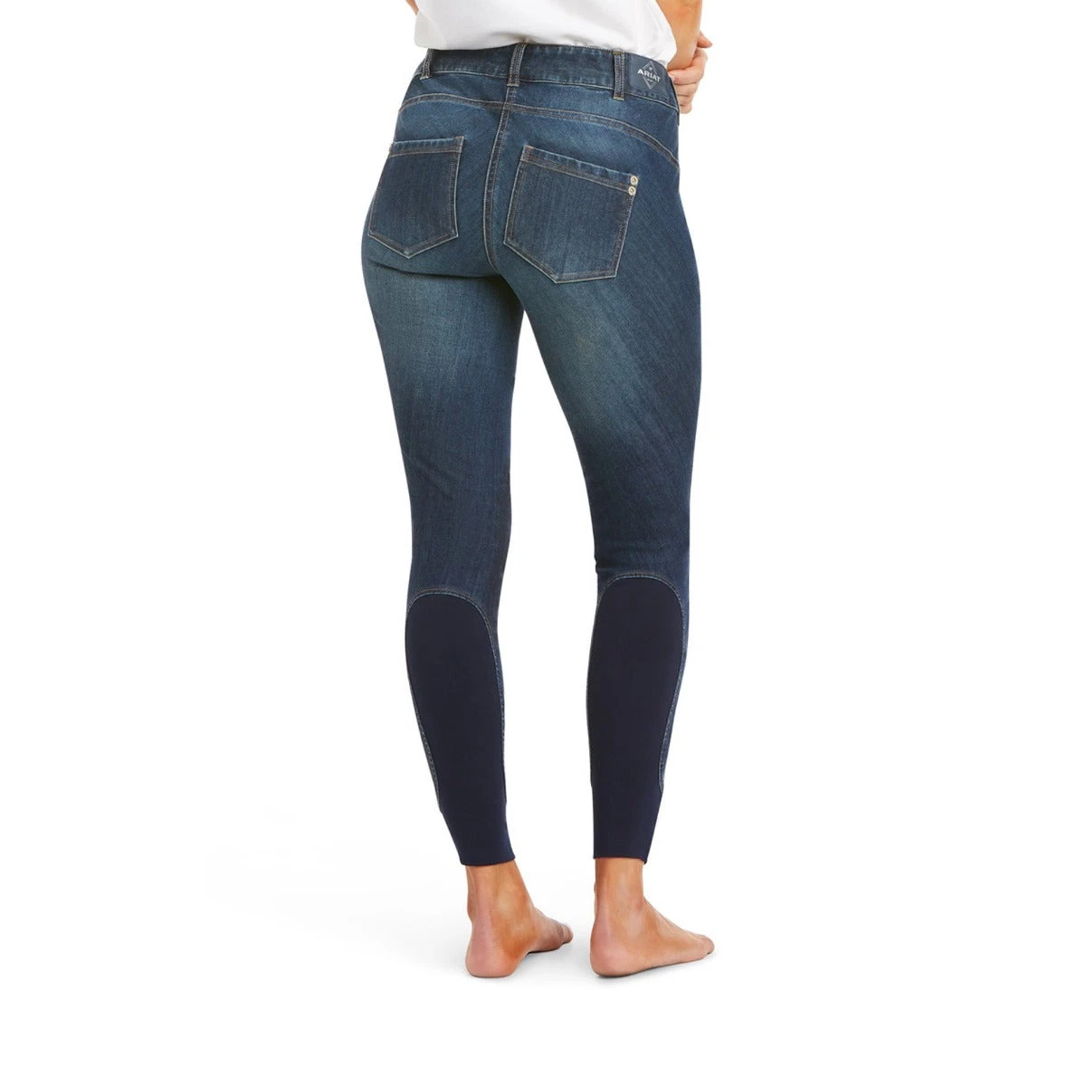 Ariat Women's Halo Denim Knee Patch Breech 4 Ariat Women's Halo Denim Knee Patch Breech - Image 2