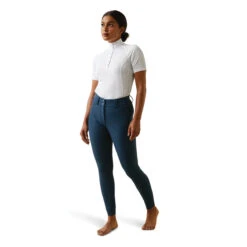 Ariat Women's Tri Factor Grip Full Seat Breeches - Seasonal Colors -Equine Elegance 10043467 Ariat WMS.TRI .FACTOR.GRIP .FS Deep.Petroleum Full.Body