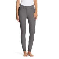 Ariat Women's Tri Factor Grip Full Seat Breeches - Seasonal Colors -Equine Elegance 10044945 trifactor plumgrey