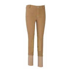 TuffRider Children's Starter Lowrise Pull-On Knee Patch Breeches -Equine Elegance 100567 479 03 sand 1