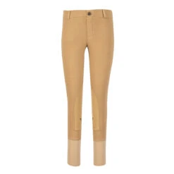 TuffRider Children's Starter Lowrise Pull-On Knee Patch Breeches -Equine Elegance 100567 479 03 sand 2