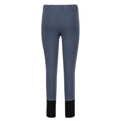 TuffRider Children's Starter Lowrise Pull-On Knee Patch Breeches -Equine Elegance 100567 479 35 denim 3