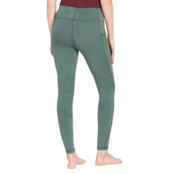 TuffRider Ladies Minerva EquiCool Tights -Equine Elegance 100968 dkgrn 3