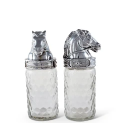 Arthur Court Salt And Pepper Set - Horse Head