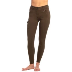 Goode Rider Women's Cargo Jean Knee Patch Breech -Equine Elegance 14911 8836 GR Cargo.Jean .KP Olive.Denim