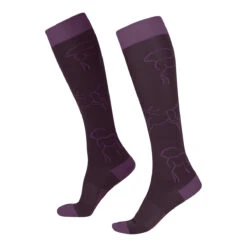 Kerrits Winter Whinnies Wool Socks -Equine Elegance 30473 WinterWinniesWoolSock Raisin