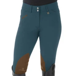 Romfh Ladies Sarafina Euro Seat Knee Patch Breeches -Equine Elegance 468455 ERS Romfh.Ladies.Sarafina.Euro .Seat .KneePatch.Breech Classic.Indigo