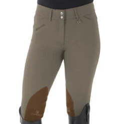 Romfh Ladies Sarafina Euro Seat Knee Patch Breeches -Equine Elegance 468455 ERS Romfh.Ladies.Sarafina.Euro .Seat .KneePatch.Breech Classic.Walnut