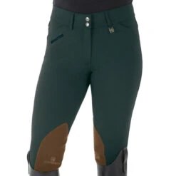 Romfh Ladies Sarafina Euro Seat Knee Patch Breeches -Equine Elegance 468455 ERS Romfh.Ladies.Sarafina.Euro .Seat .KneePatch.Breech Classic.Winter.Pine
