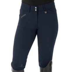 Romfh Ladies Sarafina Euro Seat Knee Patch Breeches -Equine Elegance 468455 ERS Romfh.Ladies.Sarafina.Euro .Seat .KneePatch.Breech Dark.Navy