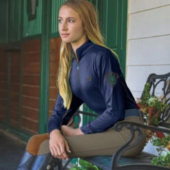Romfh Ladies Sarafina Euro Seat Knee Patch Breeches -Equine Elegance 468455 ERS Romfh.Ladies.Sarafina.Euro .Seat .KneePatch.Breech Lifestyle2