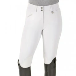 Romfh Ladies Sarafina Euro Seat Knee Patch Breeches -Equine Elegance 468455 ERS Romfh.Ladies.Sarafina.Euro .Seat .KneePatch.Breech White