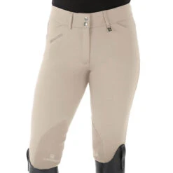 Romfh Ladies Sarafina Euro Seat Knee Patch Breeches -Equine Elegance 468455 ERS Romfh.Ladies.Sarafina.Euro .Seat .KneePatch.Breech White.Sand