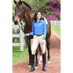Ovation EuroWeave DX Taylored Ladies Front Zip Knee Patch Euro Seat Breeches -Equine Elegance 469578 ERS Ovation.EuroWeave.DX .Taylored.Ladies.Front .Zip.Knee .Patch .Euro .Seat .Breech2