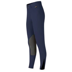 Kerrits Kids Crossover II Knee Patch Breech -Equine Elegance 60545 Kerrits Kids.CrossoverII.KP .Breech Navy Side