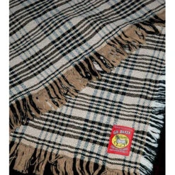 5/A Baker Plaid Afghan 7 5/A Baker Plaid Afghan -Equine Elegance 7032 Jacks Baker.Afghan Plaid Side