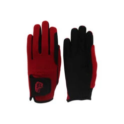 TuffRider Children's Performance Riding Gloves -Equine Elegance 9215 tf kids.perf .glvs red front