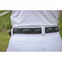Penelope Pearlog Belt -Equine Elegance 9600140 French.Eq Penelope Pearlog.Belt Black.Grey .3