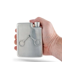 Arthur Court Equestrian Pewter Flask -Equine Elegance AC H143EQ 4