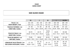 Allshot Oxair Equestrian Airbag Vest 8 Allshot Oxair Equestrian Airbag Vest -Equine Elegance Allshot Oxair Sizechart