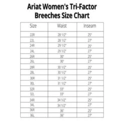 Ariat Women's Tri Factor Grip Knee Patch Breech 19 Ariat Women's Tri Factor Grip Knee Patch Breech -Equine Elegance Ariat Breeches Size Charts 600x600 5f0312bd c305 4802 9273 40631f9c33c1