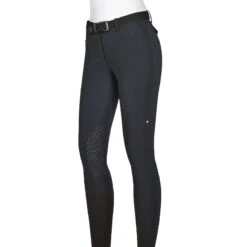 Equiline ATIRK Women's Knee Grip Breeches In 4 Seasons B-Move -Equine Elegance AtirK EQuline N08981 Black