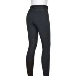 Equiline ATIRK Women's Knee Grip Breeches In 4 Seasons B-Move -Equine Elegance AtirK EQuline N08981 Black Back