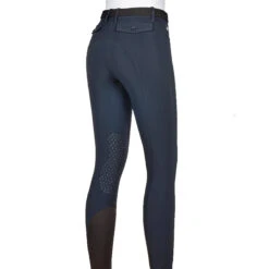 Equiline ATIRK Women's Knee Grip Breeches In 4 Seasons B-Move -Equine Elegance AtirK EQuline N08981 Blue Back