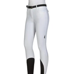 Equiline ATIRK Women's Knee Grip Breeches In 4 Seasons B-Move -Equine Elegance AtirK EQuline N08981 White
