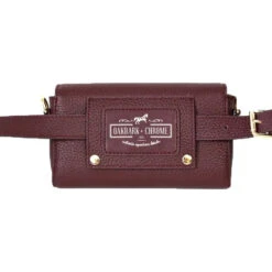 Oakbark & Chrome Rider Belt Bag -Equine Elegance BB CAB 101 Oakbark chrome riderbeltbag cabernet7