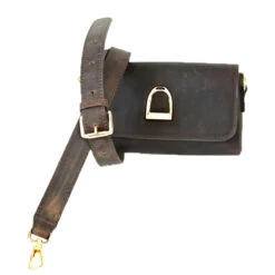 Oakbark & Chrome Rider Belt Bag -Equine Elegance BB HAV 001 Oakbark chrome Riderbeltbag havana5