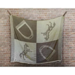 Oakbark & Chrome Blanket Scarf -Equine Elegance BS LAT 001 Oakbark.Chrome Blanket.Scarf Latte