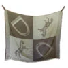 Oakbark & Chrome Blanket Scarf 1 Oakbark & Chrome Blanket Scarf -Equine Elegance BS LAT 001 Oakbark.Chrome Blanket.Scarf Latte.1
