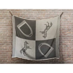 Oakbark & Chrome Blanket Scarf -Equine Elegance BS LAT 001 Oakbark.Chrome Blanket.Scarf Piebald