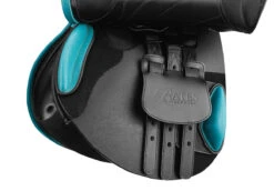 Bates Victrix Saddle With HART 12 Bates Victrix Saddle With HART -Equine Elegance B Victrix Cblk Aqua girthpoints