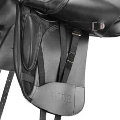 Bates Wide Dressage+ Saddle With HART -Equine Elegance B WIDE DR flexibloc girthing Cblk