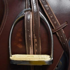 Bates Caprilli 16 1/2" Used Close Contact Saddle -Equine Elegance C1219 Bates Caprilli 16.5in Med Xchangeable Reg Brwn 01