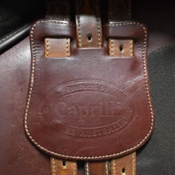 Bates Caprilli 16 1/2" Used Close Contact Saddle -Equine Elegance C1219 Bates Caprilli 16.5in Med Xchangeable Reg Brwn 02