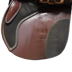 Bates Caprilli 16 1/2" Used Close Contact Saddle -Equine Elegance C1219 Bates Caprilli 16.5in Med Xchangeable Reg Brwn 04