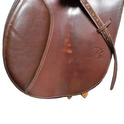 Bates Caprilli 16 1/2" Used Close Contact Saddle -Equine Elegance C1219 Bates Caprilli 16.5in Med Xchangeable Reg Brwn 07