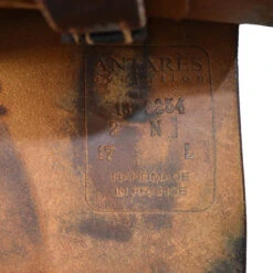 Antares Jump 17" Used Close Contact Saddle -Equine Elegance C1356 Antares Jump 17in Reg.Tree 2N.Flap Brown 01