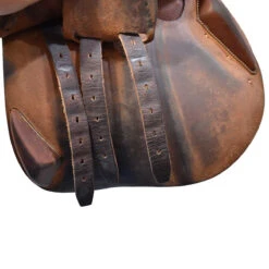 Antares Jump 17" Used Close Contact Saddle -Equine Elegance C1356 Antares Jump 17in Reg.Tree 2N.Flap Brown 03