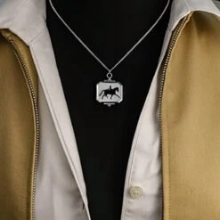 Loriece Extended Trot Dressage Horse Necklace -Equine Elegance Designs.By .Loriece Extended.Trot .Dressage.Horse .Necklace 01