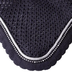 Equiline Rio Ear Bonnet With Rhinestone Trim -Equine Elegance E01070 EQline RIO.Ear .Bonnet.Rhinestone.Trim Detail