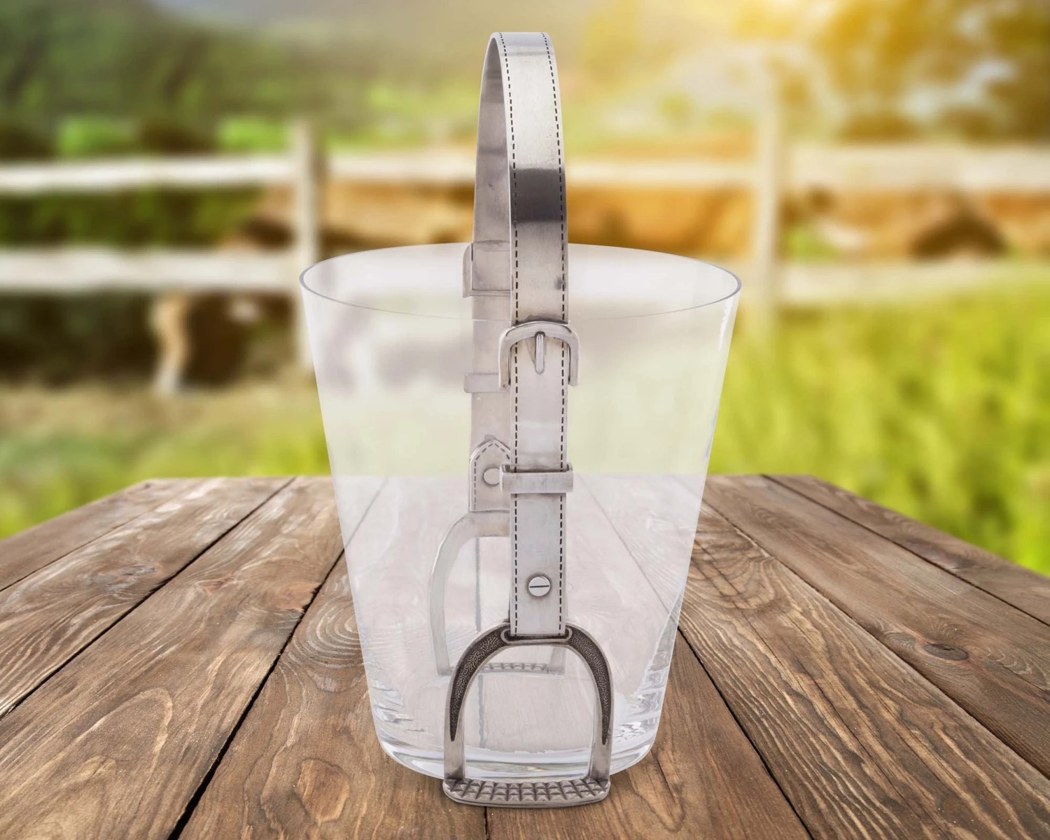 Arthur Court Equestrian Stirrup Ice Bucket 4 Arthur Court Equestrian Stirrup Ice Bucket - Image 2