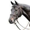 Prestige 3E037 Fancy Stitched Raised Bridle -Equine Elegance E37 Prestige Leather.Raised.Bridle Brown