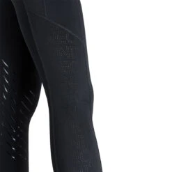 Equiline Women's Cerink Knee Grip Riding Leggings -Equine Elegance EQLine ES123 N09050 006 Black Detail2